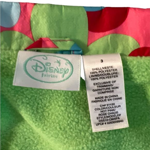 Disney Fairies Coat Size 3 - Picture 5 of 7